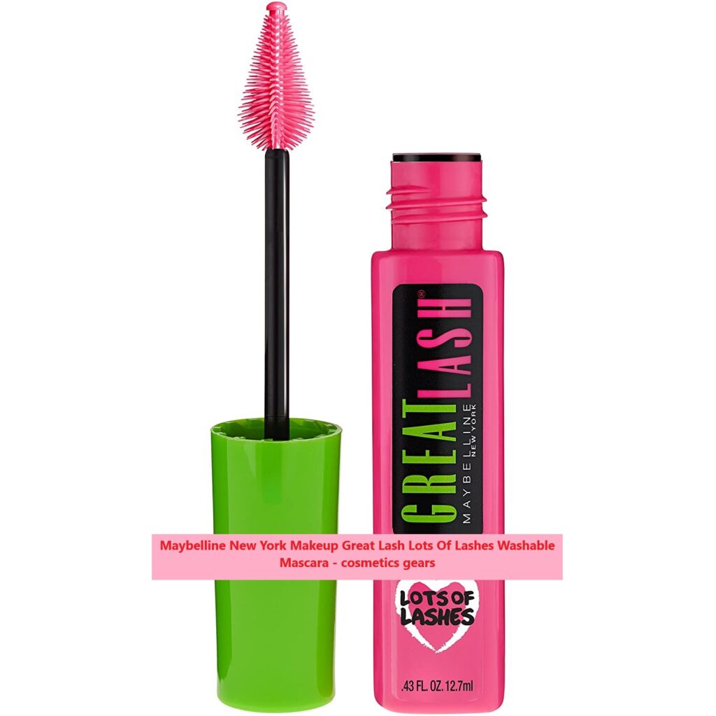 Maybelline New York Makeup Great Lash Lots Of Lashes Washable Mascara cosmetics gears