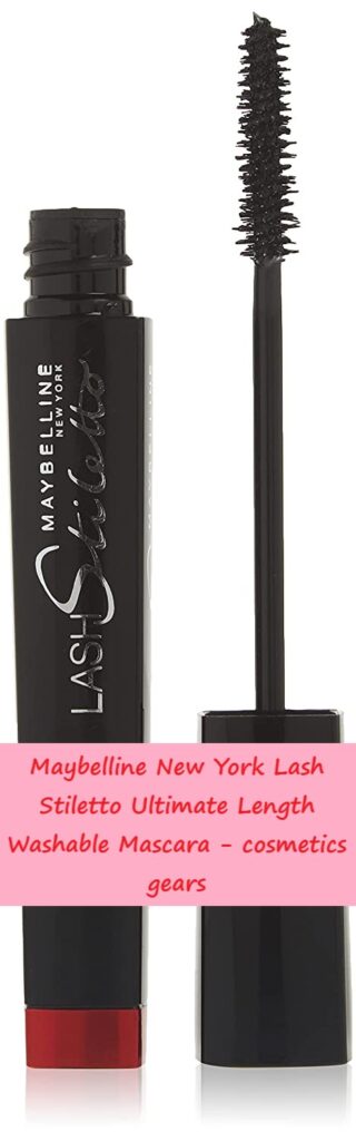 Maybelline New York Lash Stiletto Ultimate Length Washable Mascara cosmetics gears