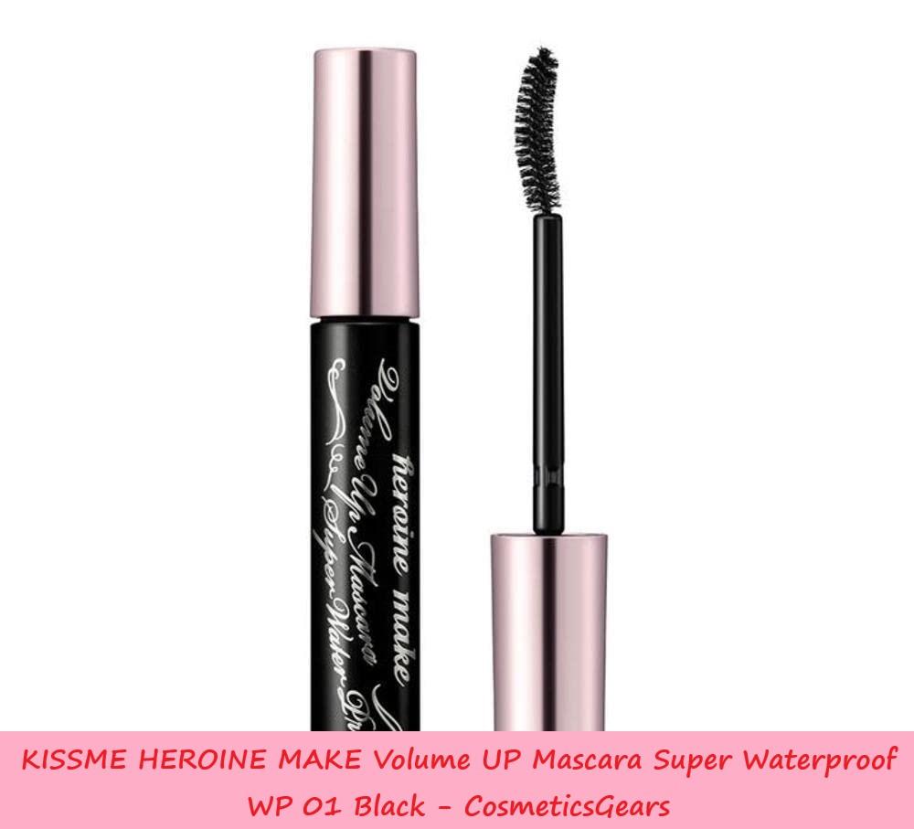 KISSME HEROINE MAKE Volume UP Mascara Super Waterproof WP 01 Black cosmetics gears