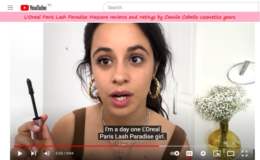 L'Oreal Paris Lash Paradise Mascara reviews and ratings by Camila Cabello