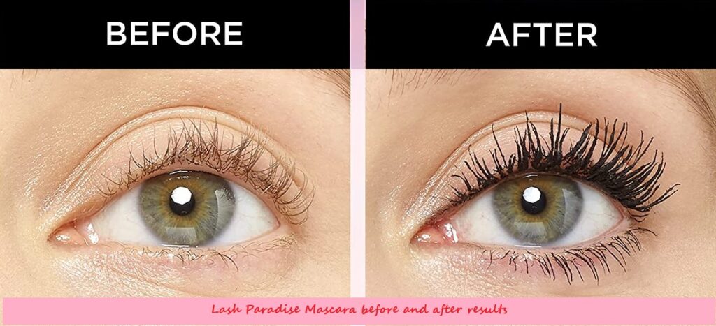 Lash Paradise Mascara before and after results
