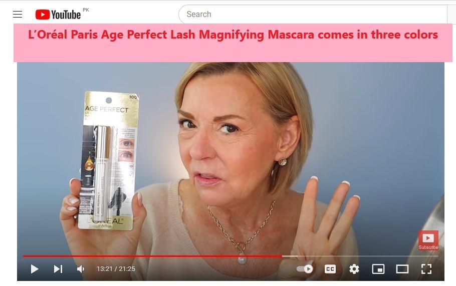 L’Oréal Paris Age Perfect Lash Magnifying Mascara research pic