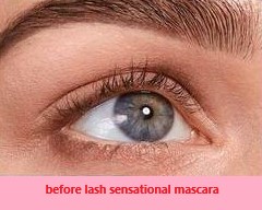 before applying lash sensational mascara
