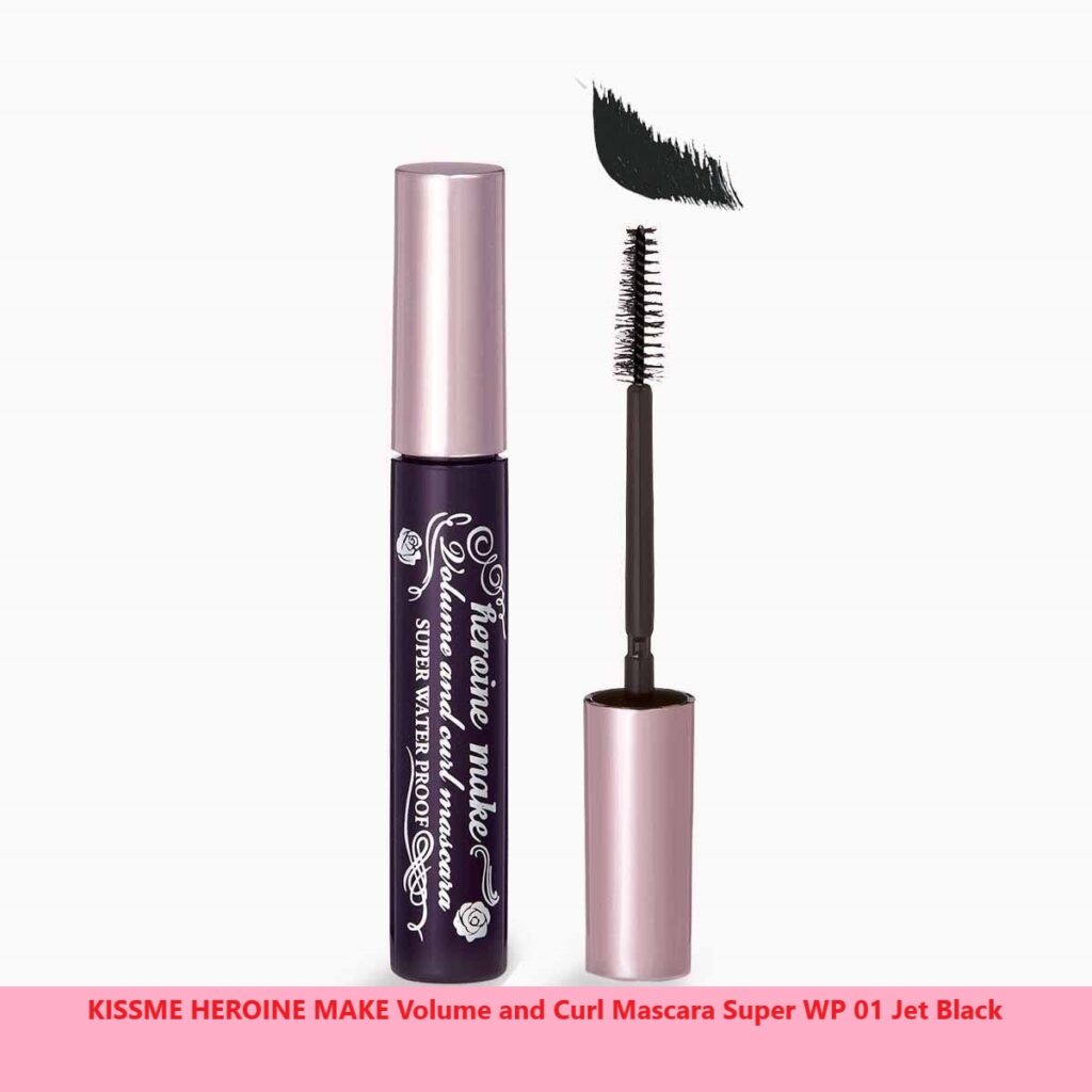 KISSME HEROINE MAKE Volume and Curl Mascara Super WP 01 Jet Black