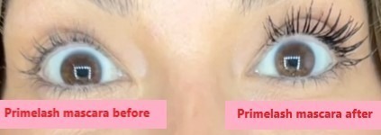 primelash mascara before and after