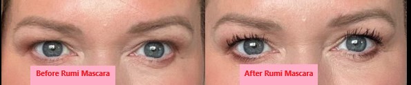 rumi mascara before and after