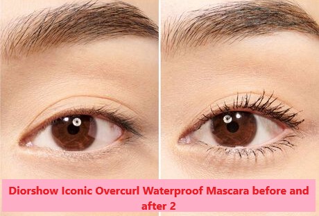 Diorshow Iconic Overcurl Waterproof Mascara before and after 2