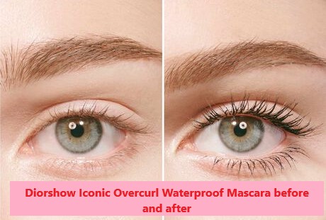 Diorshow Iconic Overcurl Waterproof Mascara before and after