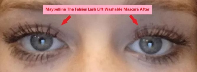 Maybelline The Falsies Lash Lift Washable Mascara After