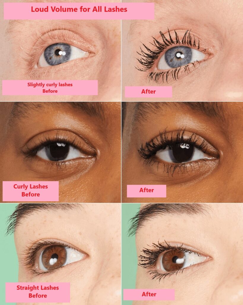 Clinique High Impact Curling Mascara before and after results