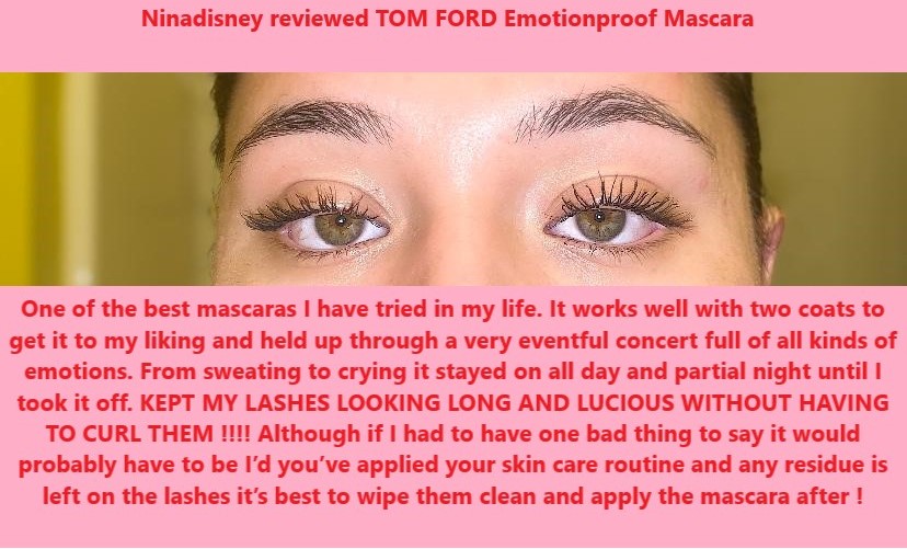 TOM FORD Emotionproof Mascara before and after results