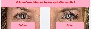 VolumeCare+ Mascara before and after results 2