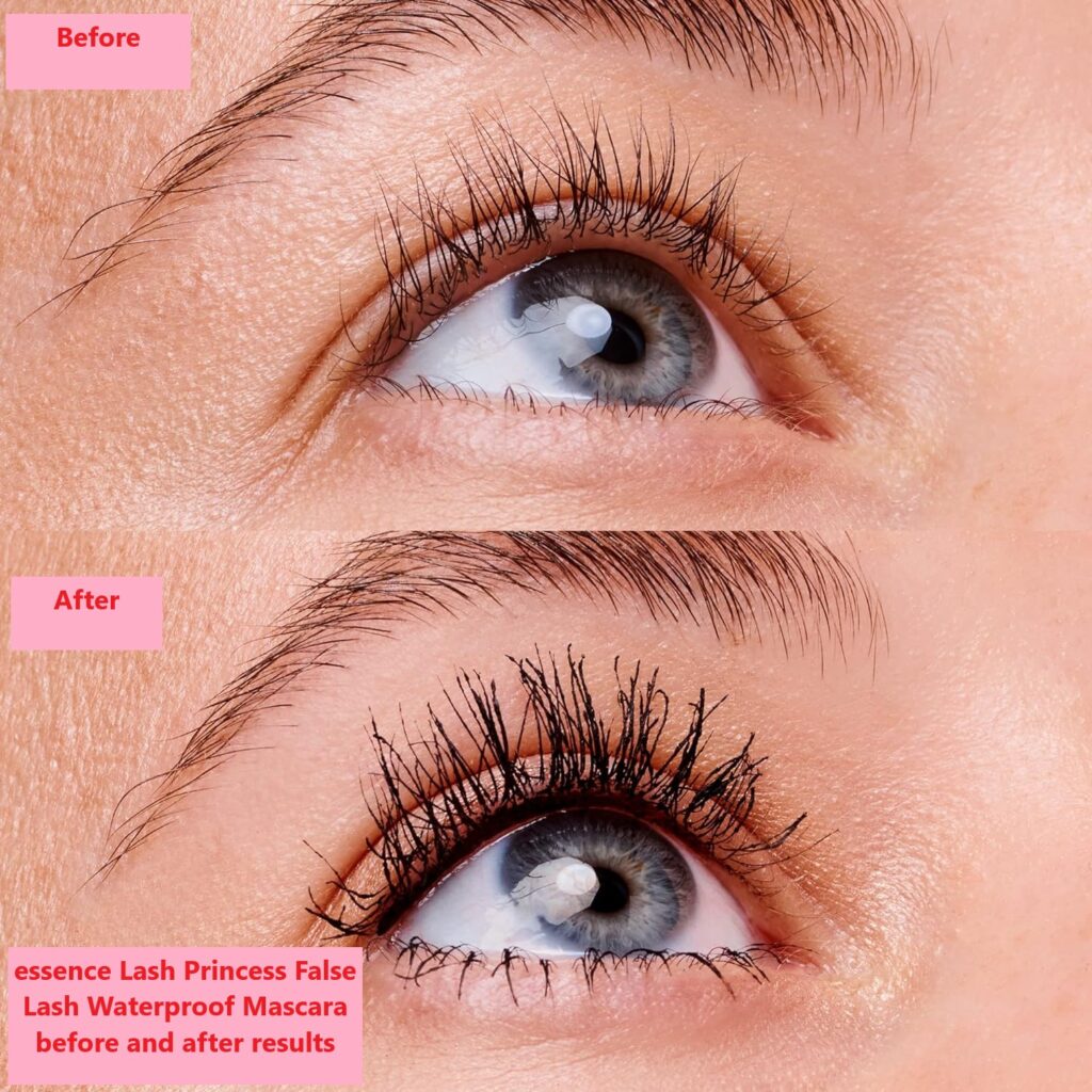 essence Lash Princess False Lash Waterproof Mascara before and after results