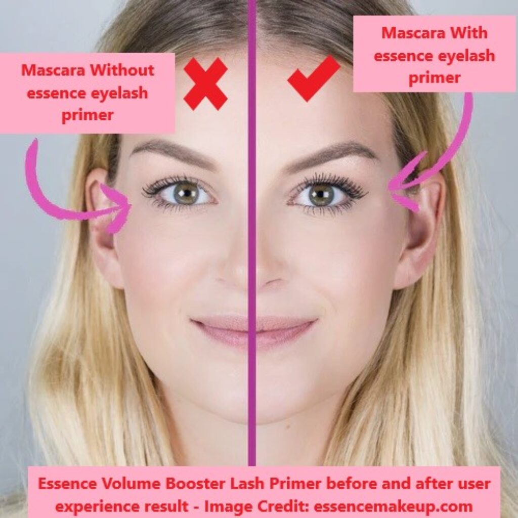 Essence Volume Booster Lash Primer user experience result