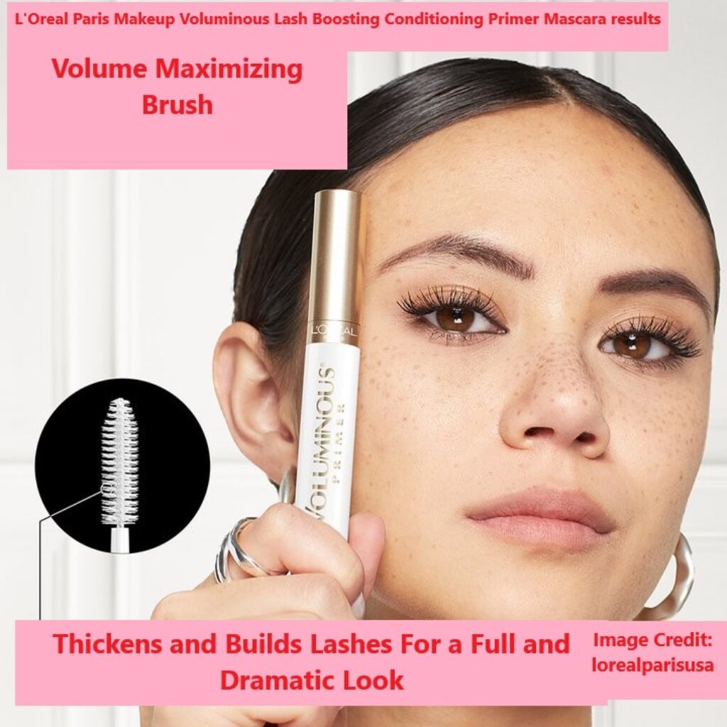 L'Oreal Paris Makeup Voluminous Lash Boosting Conditioning Primer Mascara results