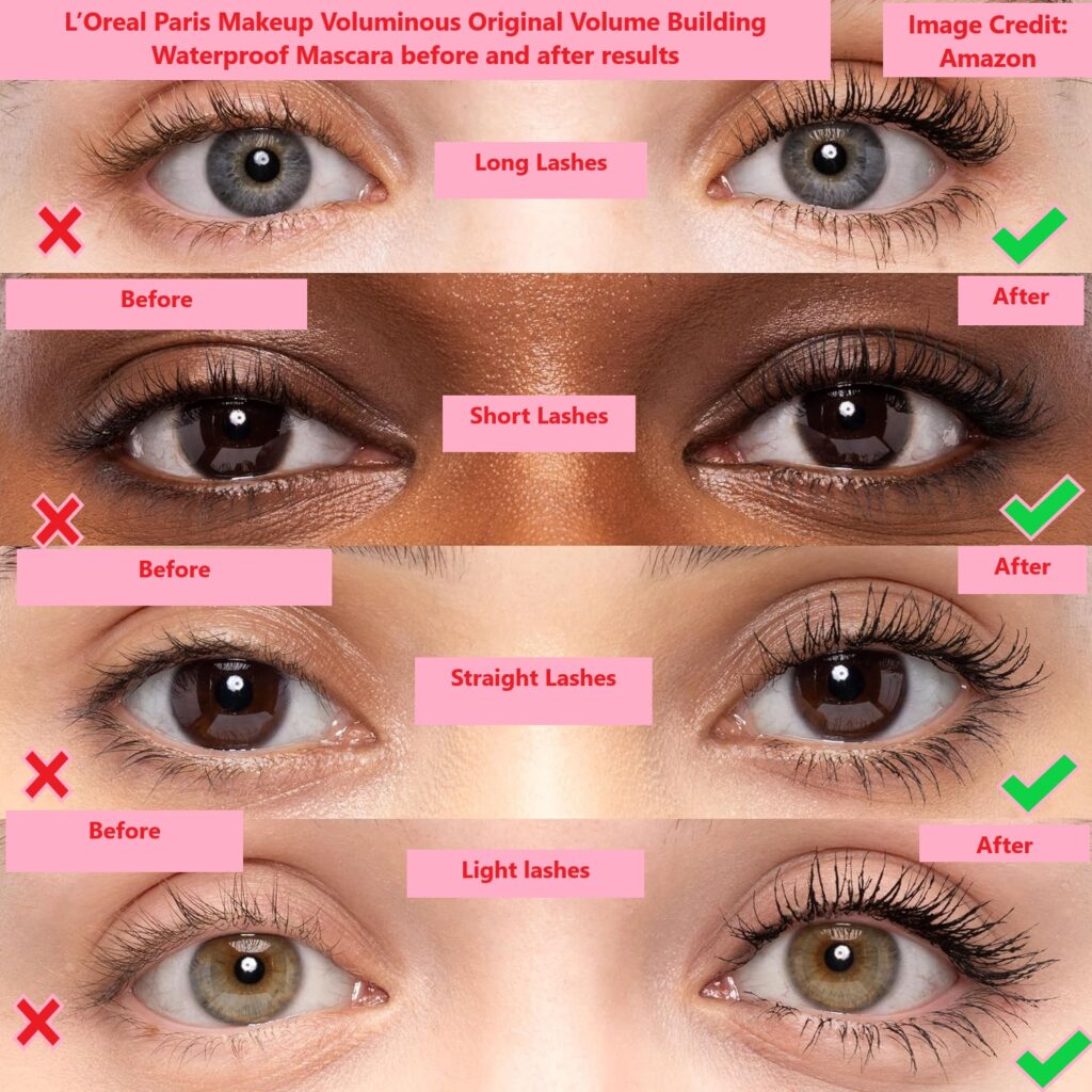 LOreal-Paris-Makeup-Voluminous-Original-Volume-Building-Waterproof-Mascara-before-and-after-results