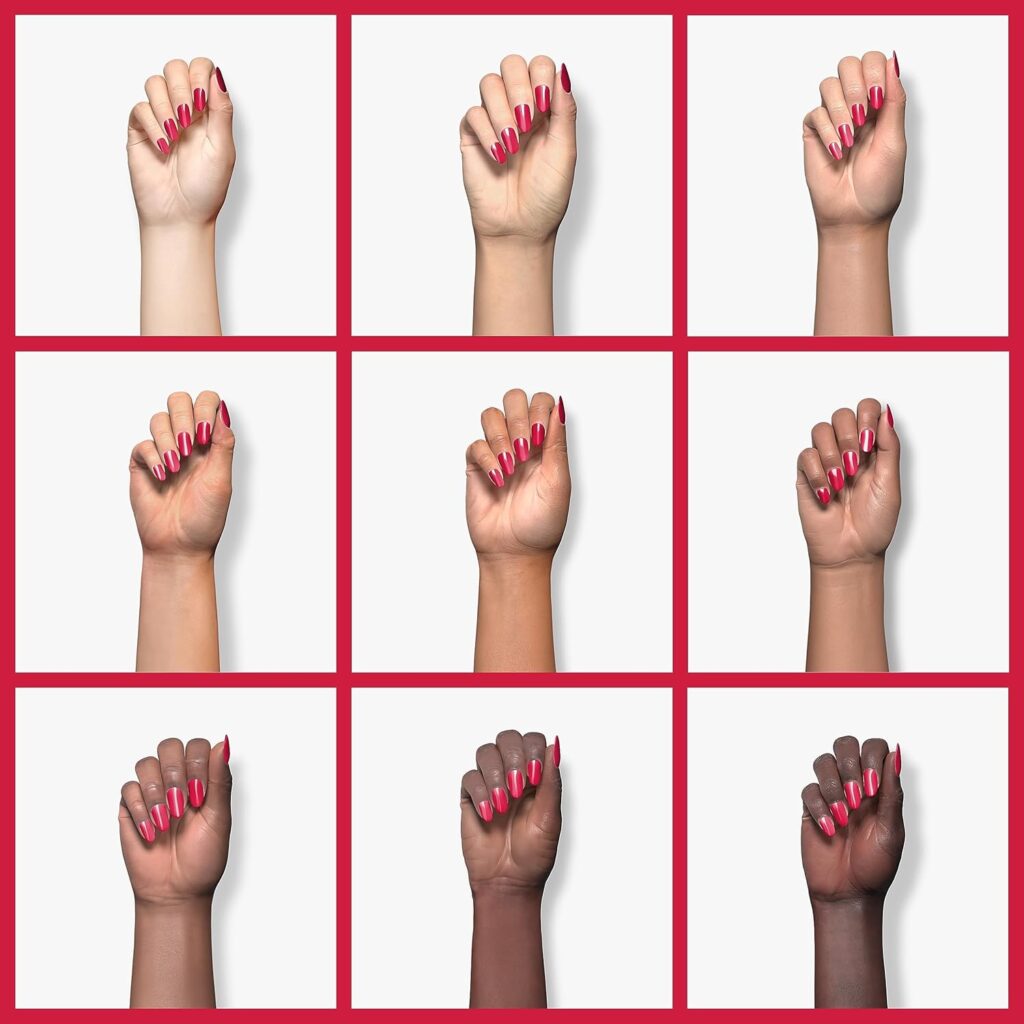Chinese glaze manicure sample